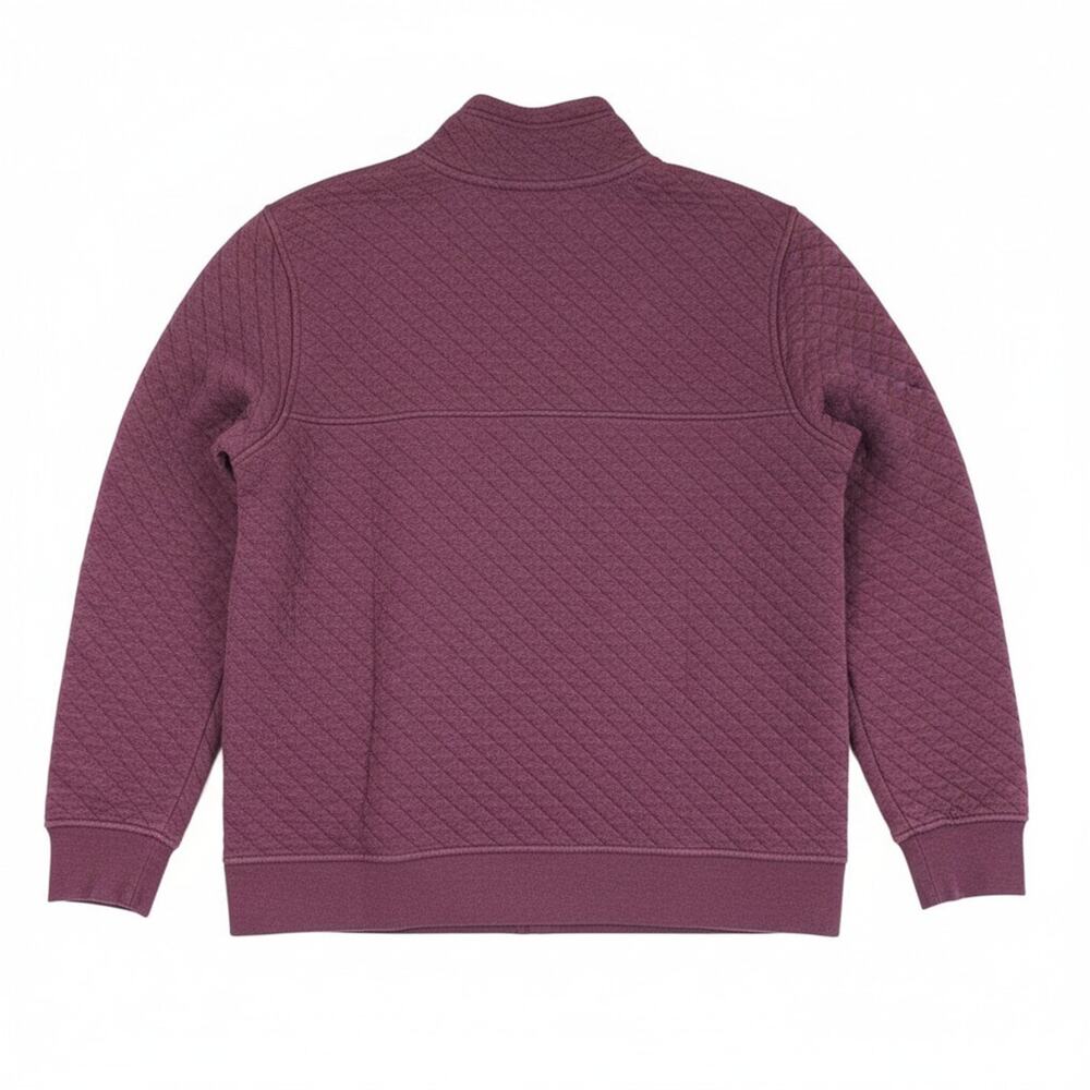 Patagonia Maroon Organic Cotton Quilt Snap T Pullover Large Women 25281 Jacket - Picture 6 of 11